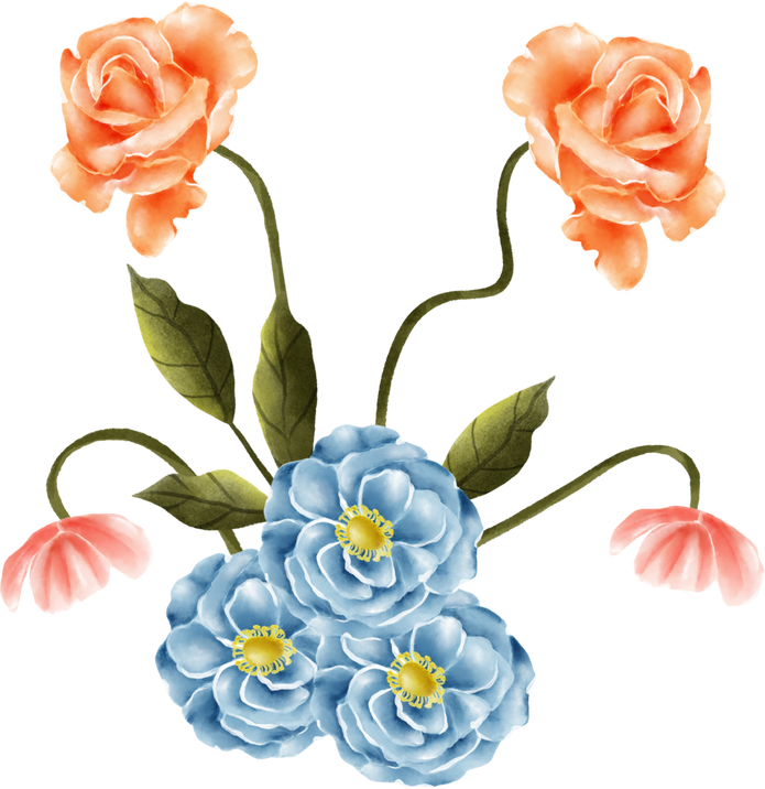 Watercolor Wild Bouquet